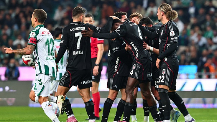 Beşiktaş Konyaspor deplasmanında üç puan aldı